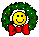 wreath smiley Slack emoji