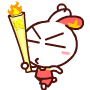 rabbit torch Slack emoji
