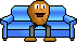 couch potato Slack emoji