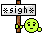 sigh sign Slack emoji