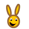 bunny head bounce Slack emoji