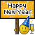 happy new year Slack emoji