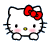 hello kitty blush Slack emoji