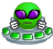 flying saucer alien Slack emoji