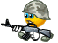 soldier with gun Slack emoji