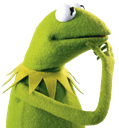 thinking kermit Slack emoji