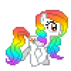 rainbow pony Slack emoji