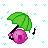 raining sing Slack emoji