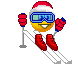 downhill ski Slack emoji