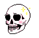 skull sparkling Slack emoji