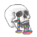 skull rainbow Slack emoji