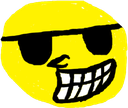 crooked smile Slack emoji