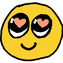 happy heart eyes Slack emoji