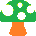 1 up mushroom Slack emoji