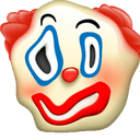 distorted clown Slack emoji