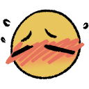 embarrassed blush Slack emoji