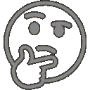 neon think Slack emoji
