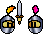 dualing knights Slack emoji