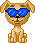 puppy sunglasses Slack emoji