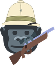 gorilla soldier Slack emoji