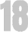 number 18 bold gray Slack emoji