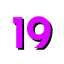 number 19 bold purple Slack emoji
