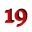 red number 19 bold Slack emoji