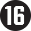 number 16 circle Slack emoji