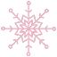 snowflake pink Slack emoji