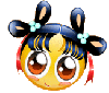 girl smile Slack emoji