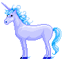 silver unicorn Slack emoji