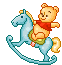 pooh rocking horse Slack emoji