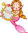mermaid harp Slack emoji