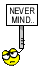 never mind Slack emoji
