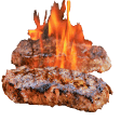 steak fire Slack emoji
