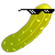 deal with it pickle Slack emoji