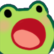 frog pop Slack emoji