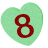 8 candy heart Slack emoji