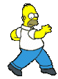 homer walk Slack emoji