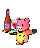 waiter bear Slack emoji