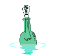 message in a bottle Slack emoji