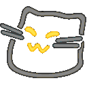 meow neon Slack emoji