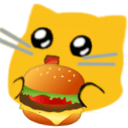 meow hamburger Slack emoji