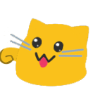 meow pawtongueright Slack emoji