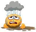 muddy raining Slack emoji
