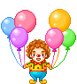 clown balloons Slack emoji