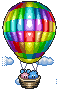 hot air balloon Slack emoji