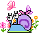 snail flowers Slack emoji