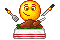 eating chicken Slack emoji