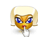 seductive blond Slack emoji